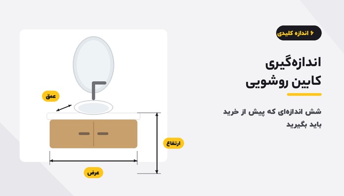 اندازه گیری کابین روشویی؛